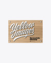 Wooden Nameplate Mockup