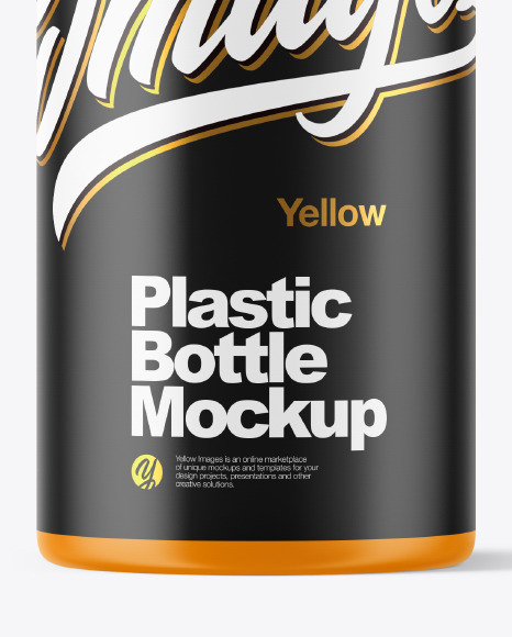 Matte Plastic Bottle Mockup