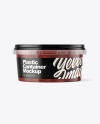 Plastic Container with Beans Mockup