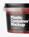 Plastic Container with Beans Mockup