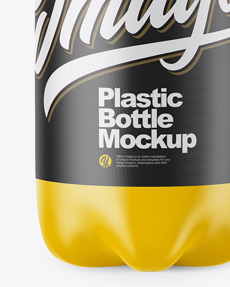 Matte Plastic Bottle Mockup