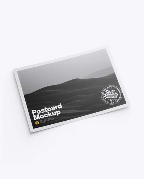 Matte A5 Postcard Mockup