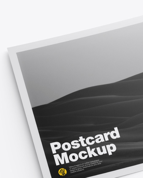 Matte A5 Postcard Mockup