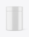 Glossy Protein Jar Mockup