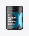 Glossy Protein Jar Mockup