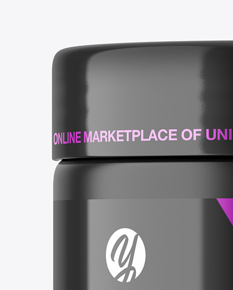 Matte Protein Jar Mockup