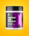 Matte Protein Jar Mockup