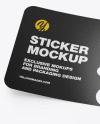 Glossy Sticker Mockup