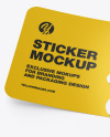 Glossy Sticker Mockup