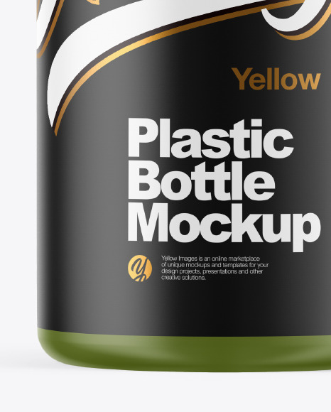 Matte Plastic Bottle Mockup