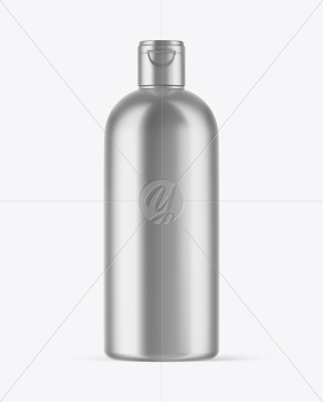 Metallized Plastic Bottle Mockup