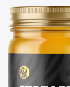 Clear Glass Jar with Honey Mockup