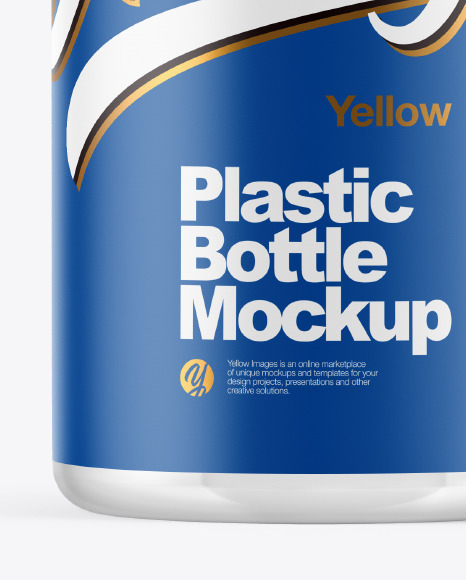 Clear Plastic Bottle Mockup