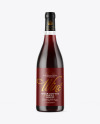 Clear Glass Red Wine Bottle Mockup Clear Glass Red Wine Bottle Mockup