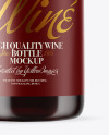 Clear Glass Red Wine Bottle Mockup Clear Glass Red Wine Bottle Mockup