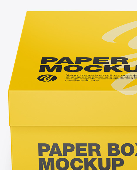 Matte Paper Box - Front View