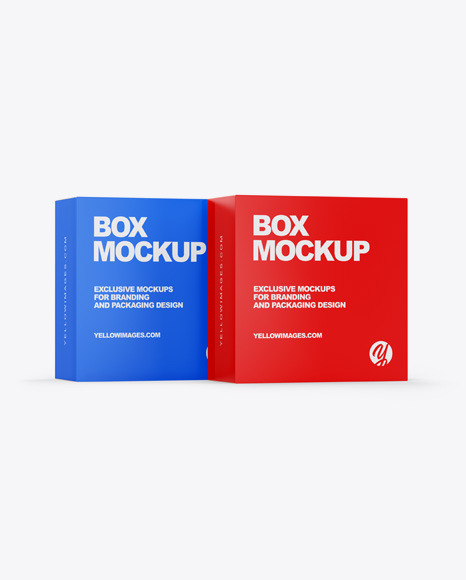 Two Paper Boxes Mockup