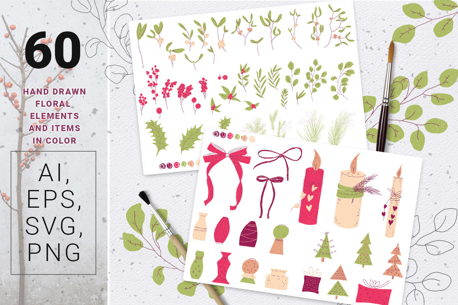 Mistletoe Christmas Design Kit Mistletoe Christmas Design Kit