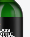 Green Glass Oil Bottle Mockup