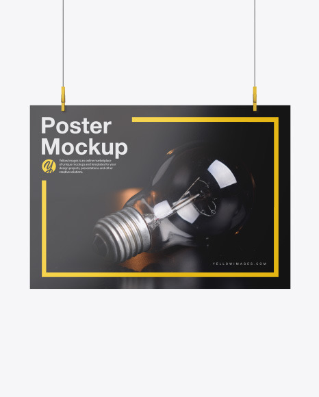 Glossy A2 Poster Mockup