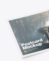 Glossy A5 Postcard Mockup