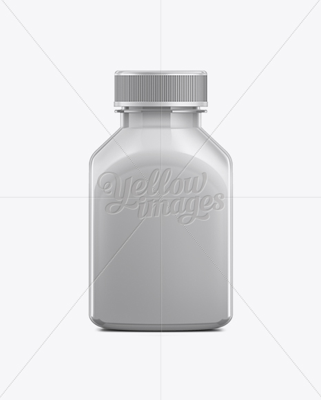 250ml Plastic Juice Bottle Mockup