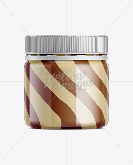 Duo Swirl Chocolate Spread Mockup - Free Download Images High Quality