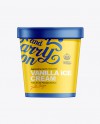 16oz Ice Cream Container Mock-up