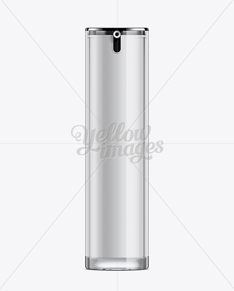 60ml Doublewall Airless Cosmetic Bottle with Pump Mockup - Free