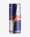 250ml Energy Drink Can Mockup