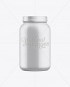 909g Protein Jar with Shrink Sleeve Mockup