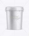 20L Plastic Paint Bucket Mockup