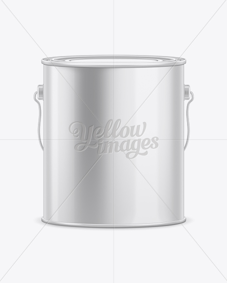 3.6L Tin Paint Bucket Mockup