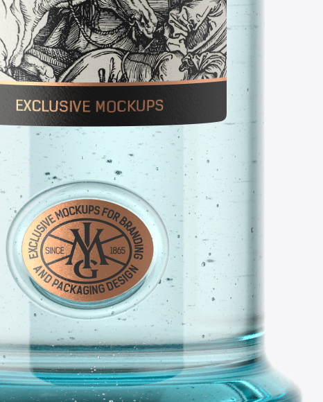 Vintage Vodka Bottle Mockup