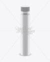 Glossy Plastic Sport Nutrition Bottle Mockup - Front View (High-Angle Shot)