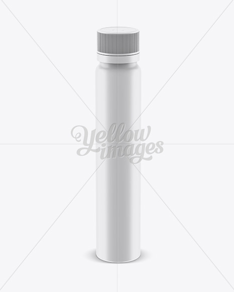 Matte Plastic Sport Nutrition Bottle Mockup - Front View (High-Angle Shot)