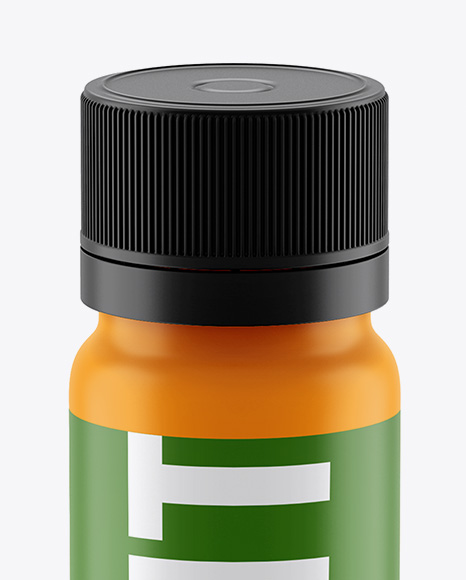 Matte Plastic Sport Nutrition Bottle Mockup - Front View (High-Angle Shot)