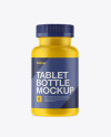 Matte Pill Bottle Mockup - Front View