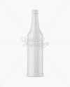 Glossy Plastic Bottle Mockup - Front View