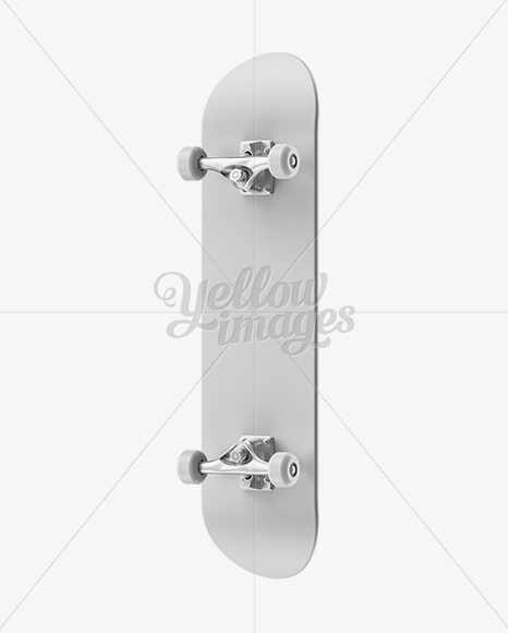 Skateboard Mockup - Back Halfside View - Free Download Images High