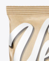 Kraft Snack Package Mockup - Front View Kraft Snack Package Mockup - Front View