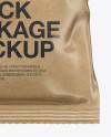 Kraft Snack Package Mockup - Front View Kraft Snack Package Mockup - Front View