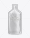 Matte Sports Energy Drink Sachet Mockup - Front View Matte Sports Energy Drink Sachet Mockup - Front View