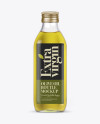 0.5L Clear Glass Olive Oil Bottle Mockup - Front view