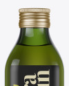 0.5L Green Glass Olive Oil Bottle Mockup - Front view