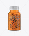 Orange Pill Bottle Mockup - Front View