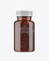 Amber Pill Bottle Mockup - Front View Amber Pill Bottle Mockup - Front View