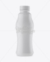 Matte Plastic Bottle Mockup - Front View