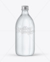 Clear Glass Water Bottle Mockup