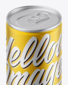 Matte Metallic Drink Can Mockup